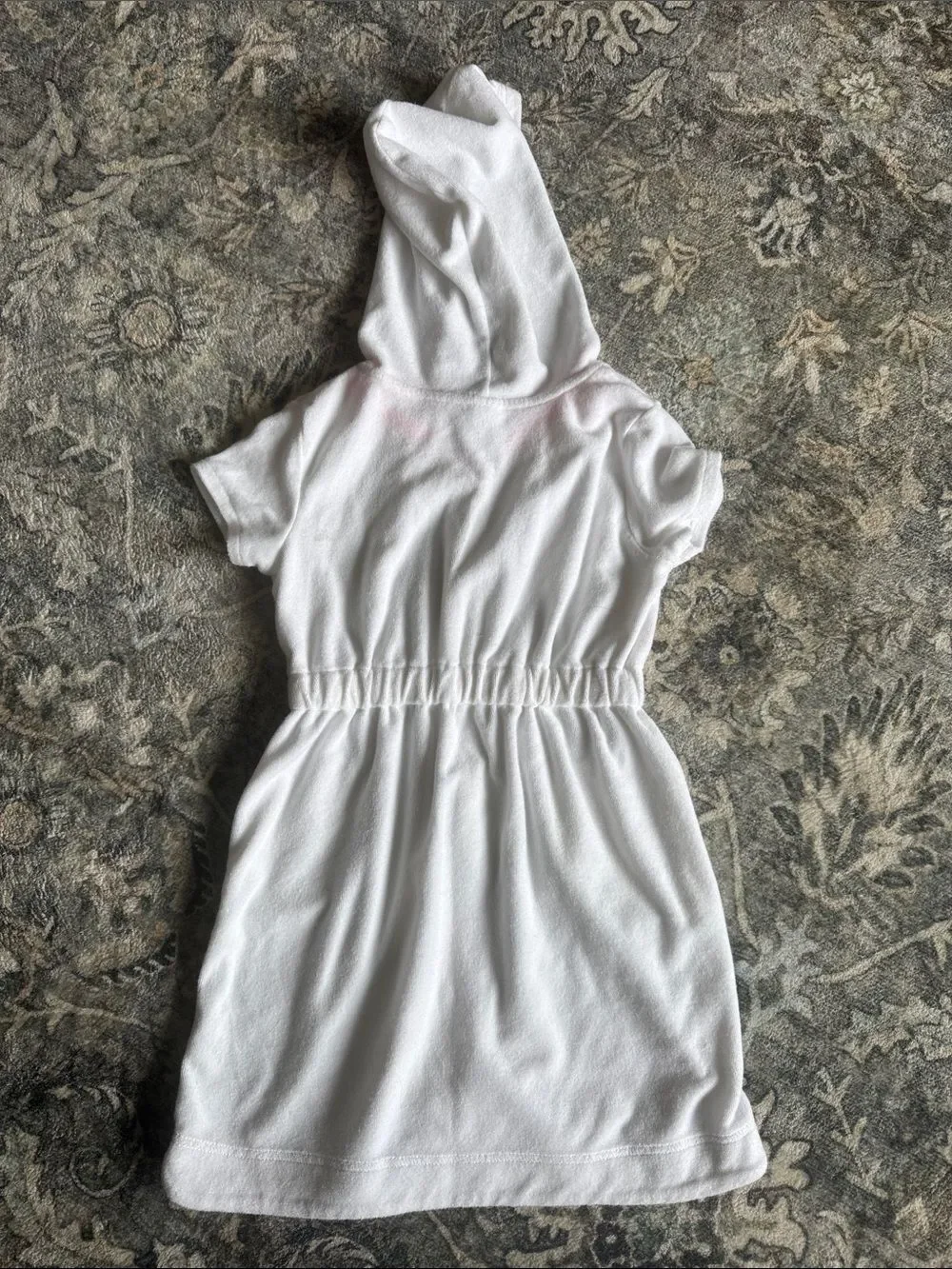 Carter's White Hooded Terry Zip Coverup